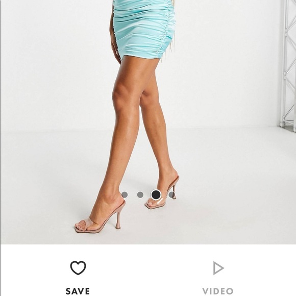 ✨ ASOS • Satin-gathered corset top and mini skirt - Picture 7 of 14